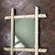 vintage bamboo mirror