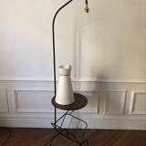Floor lamp with shelf, magazine rack and diabolo, 1960s