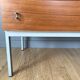 Brasilia-werk dresser white and teak 3 drawers years 60