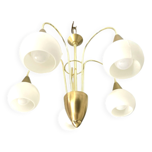 Suspension Mid Century, - globes verre