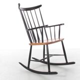 Scandinavian rocking chair Tapiovaara style