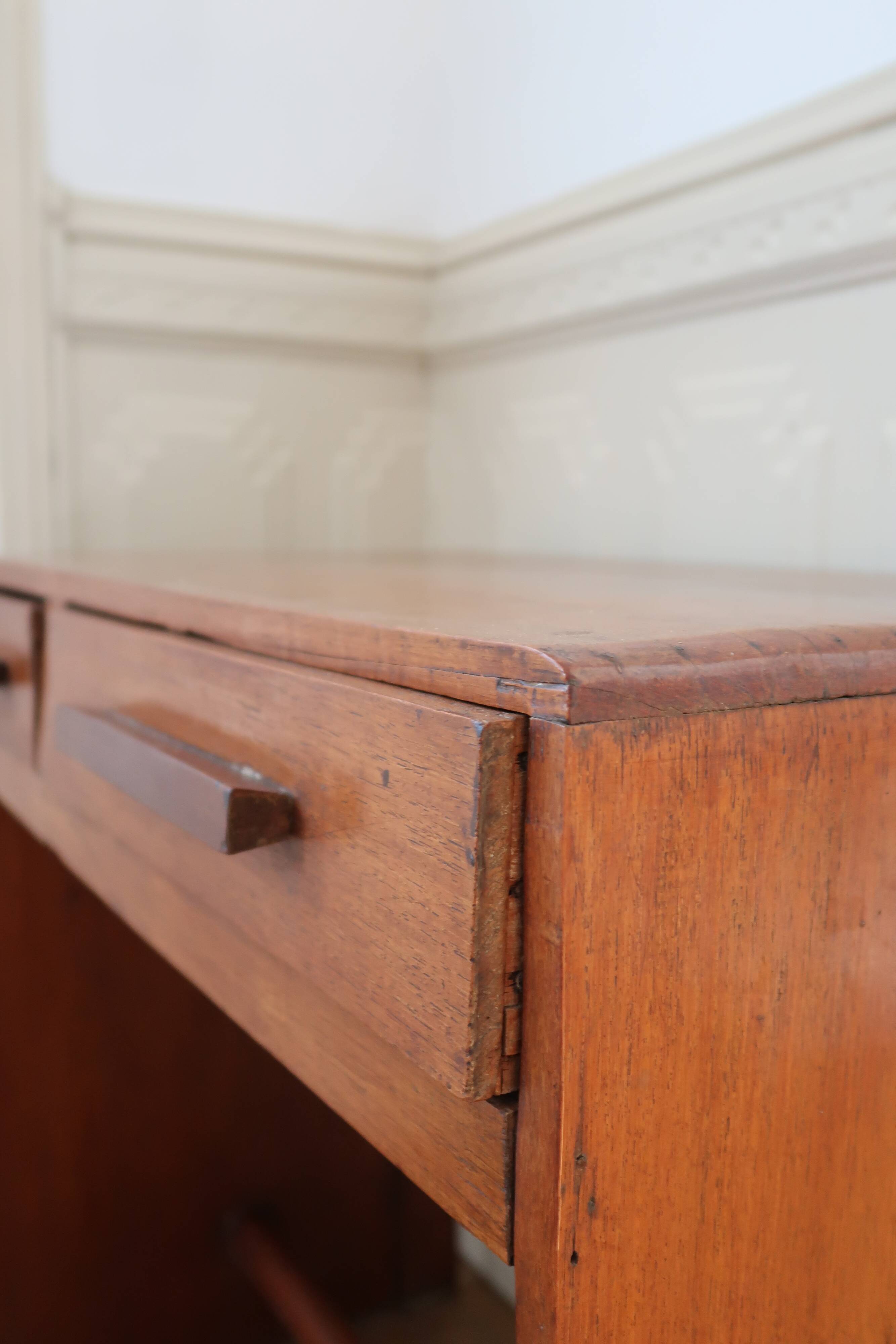 Brutalist side table console