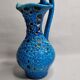 Mud amphora fat lava sea foam, Vallauris, vintage, 35 cm