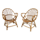 Paire de fauteuils coquille vintage 1950