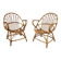 Paire de fauteuils coquille vintage 1950