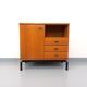 Vintage modernist style storage unit by Marcel Gascoin for Alveole in oak wood