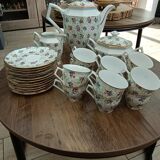 Coffee service in porcelain Lourioux Foecy