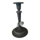 Shabby chic patinated candlestick