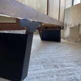 Brutalist black sideboard from the 60s