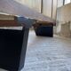 60s brutalist black sideboard