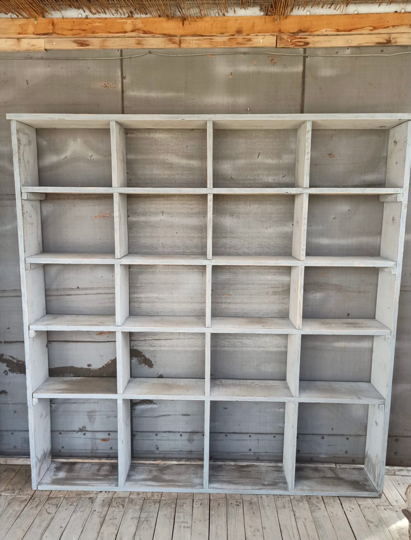 Wooden workshop locker