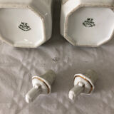 2 old bottles of oil and vinegar made in slovakia