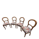 Quatre chaises tapissées