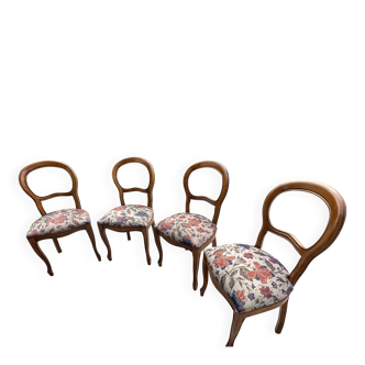 Four upholstered chairs