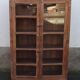 Old wooden glass cabinet