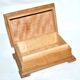 Vintage Edelweiss carved wooden box