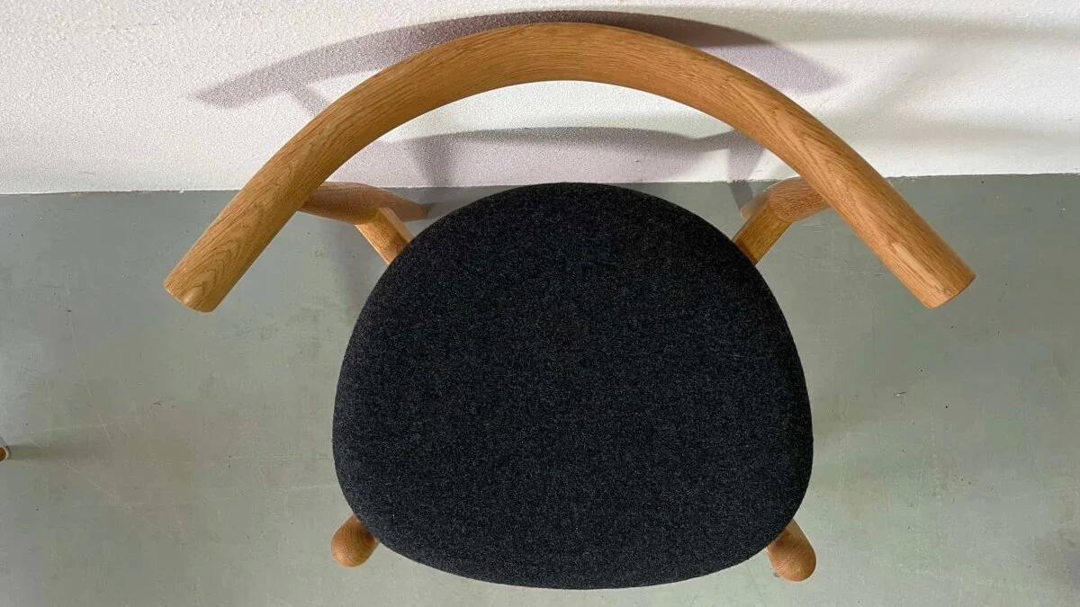 Set Carl Hansen oak chairs elbow