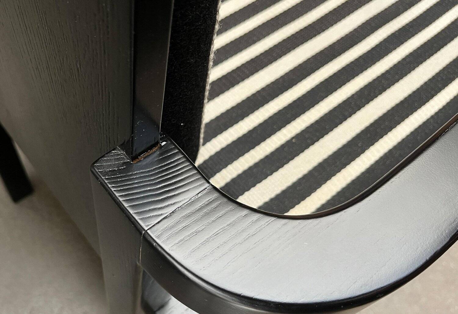 German armchair model D51 Fagus with Bauhaus pattern cushion by Walter Gropius for Tecta