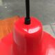 German enamelled pendant lamp from the mid-century by Kaiser Idell / Kaiser Leuchten, 1960s.