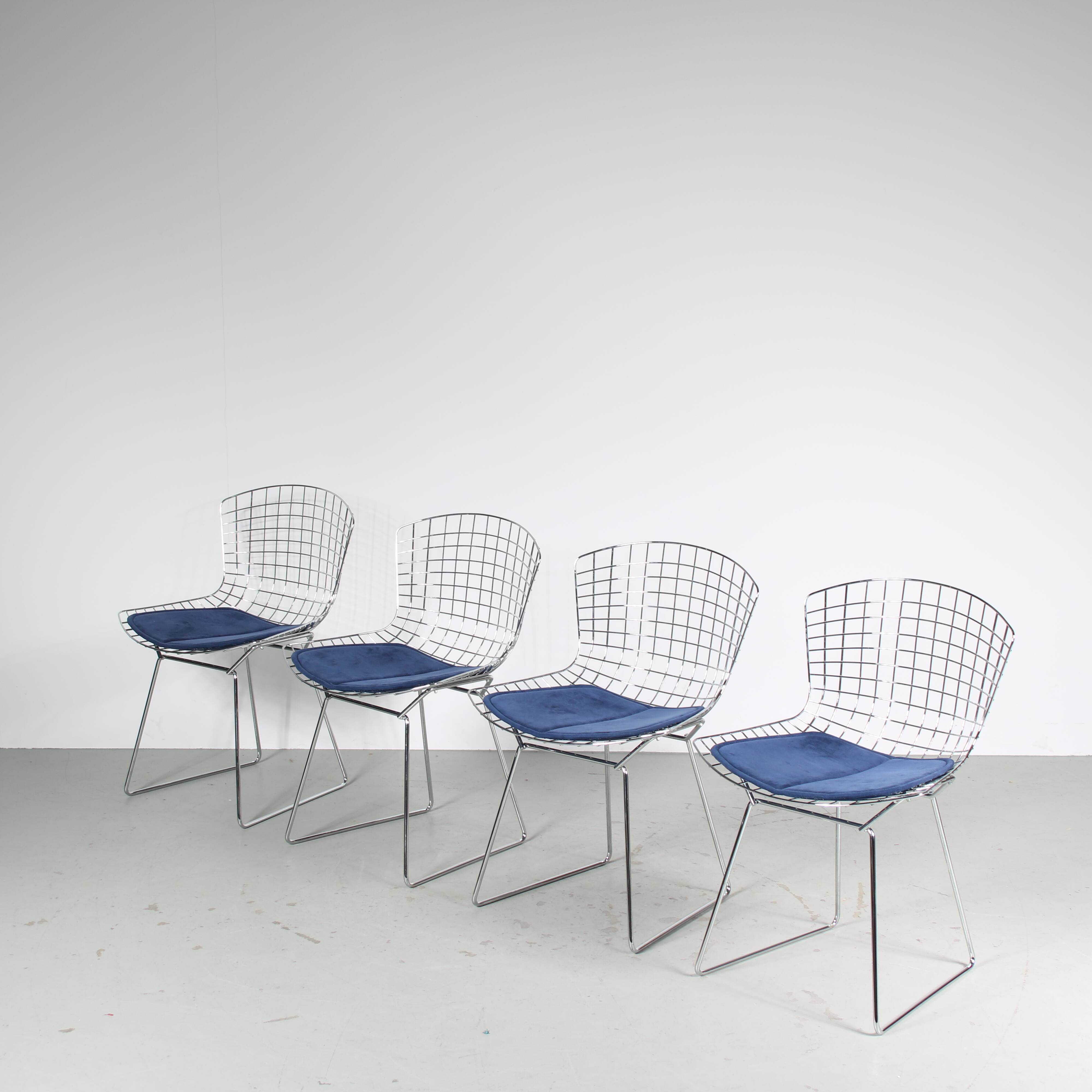 1980s Harry Bertoia dining vhairs for Knoll International, USA