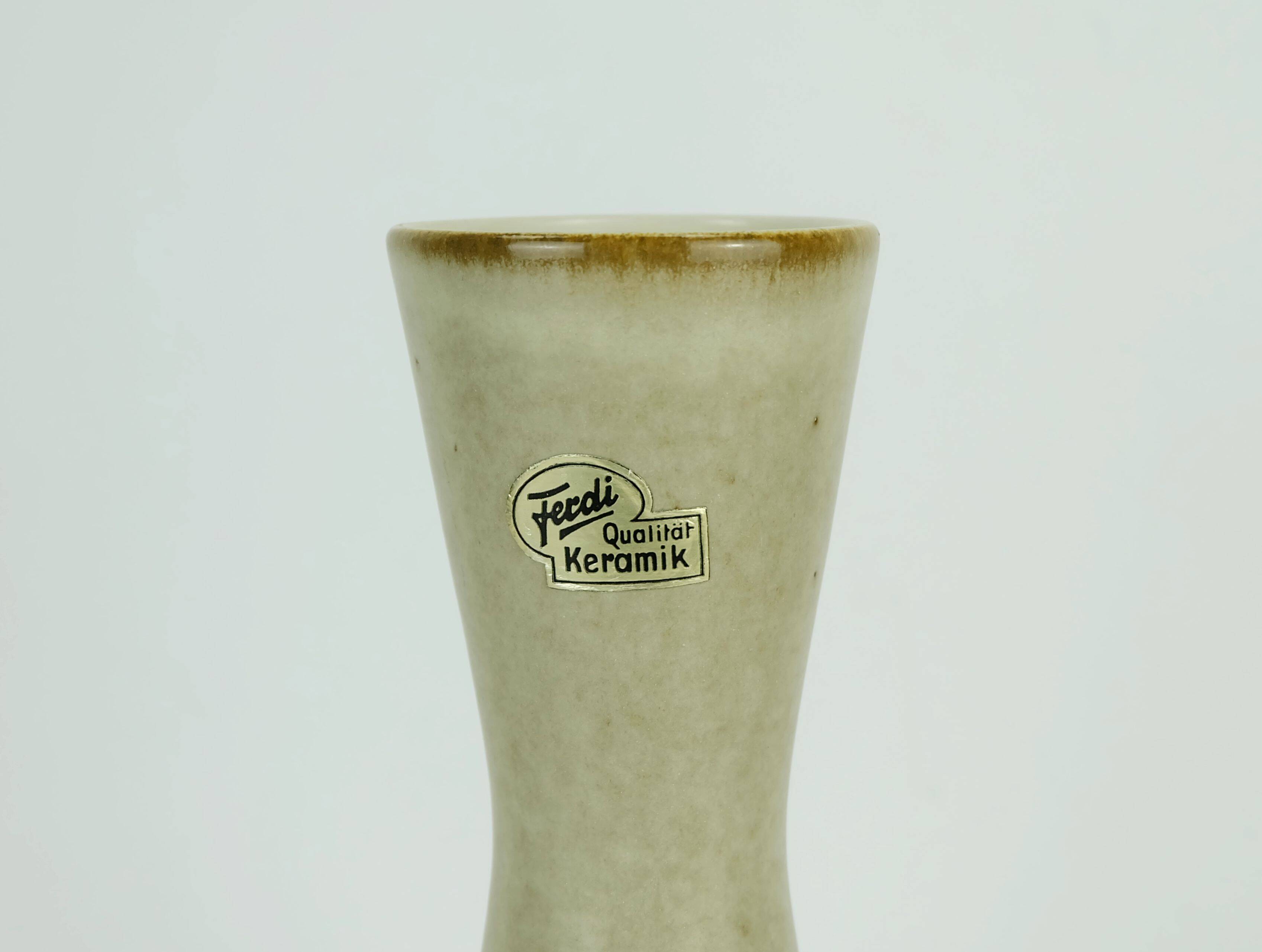 vintage mid century VASE ferdi keramik 1950s abstract decor model 1031/25