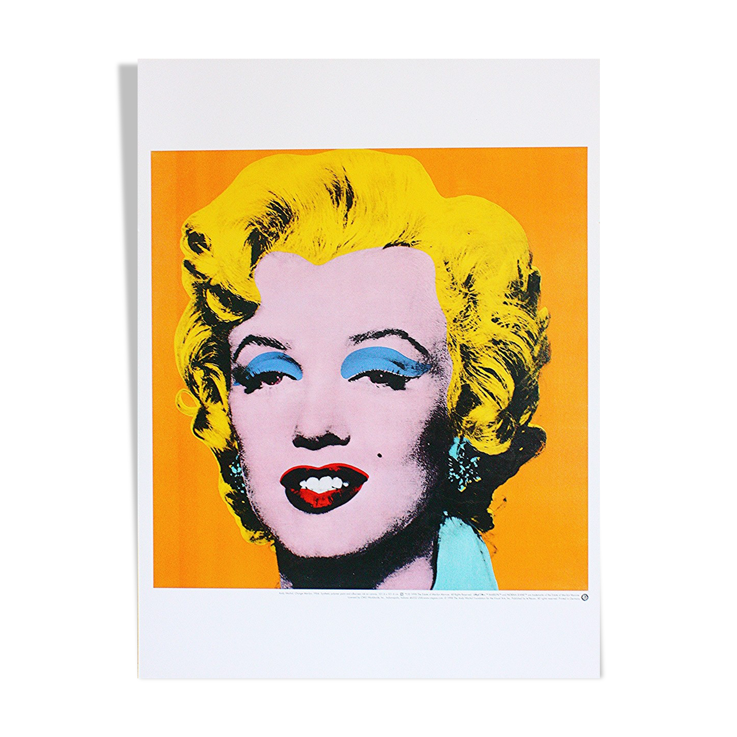 Illustration reproduction Orange Marilyn
