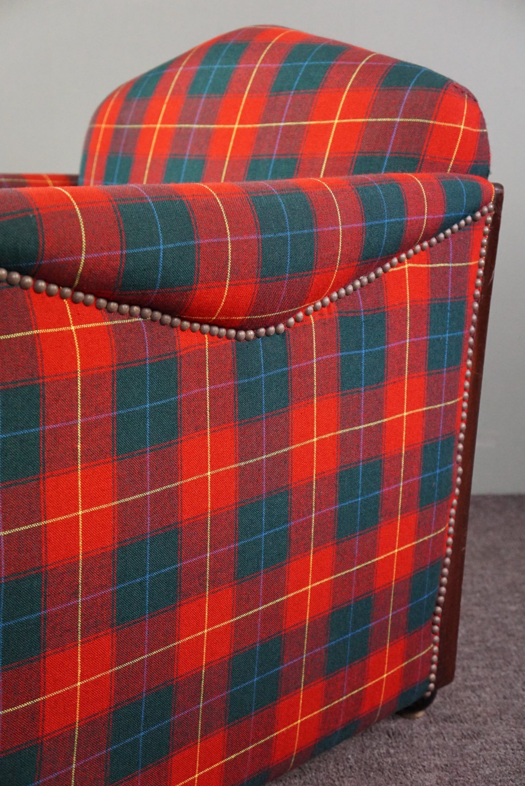 Fauteuil Art Déco à carreaux Max Coini