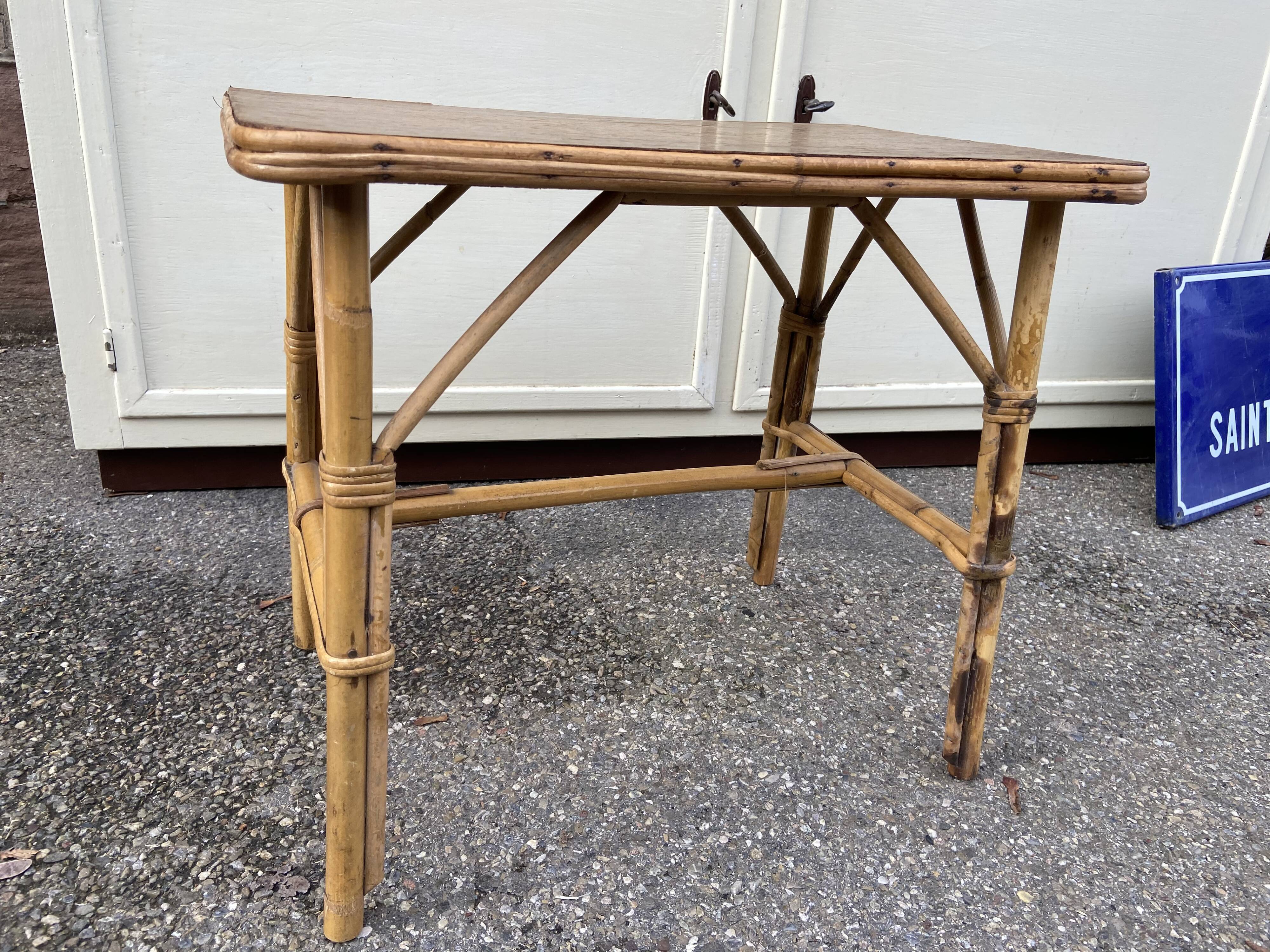 Bamboo vintage coffee table