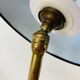 Floor lamp 3 arms 50 years brass and black lacquer for house Arlus