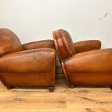 Pair of club chairs