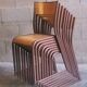 Serie de 8 chaises vintage empilables