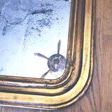 Ancien miroir Louis Phillipe, doré à la feuille d'OR - "Ancelin"