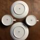 Pair of white porcelain cups and saucers