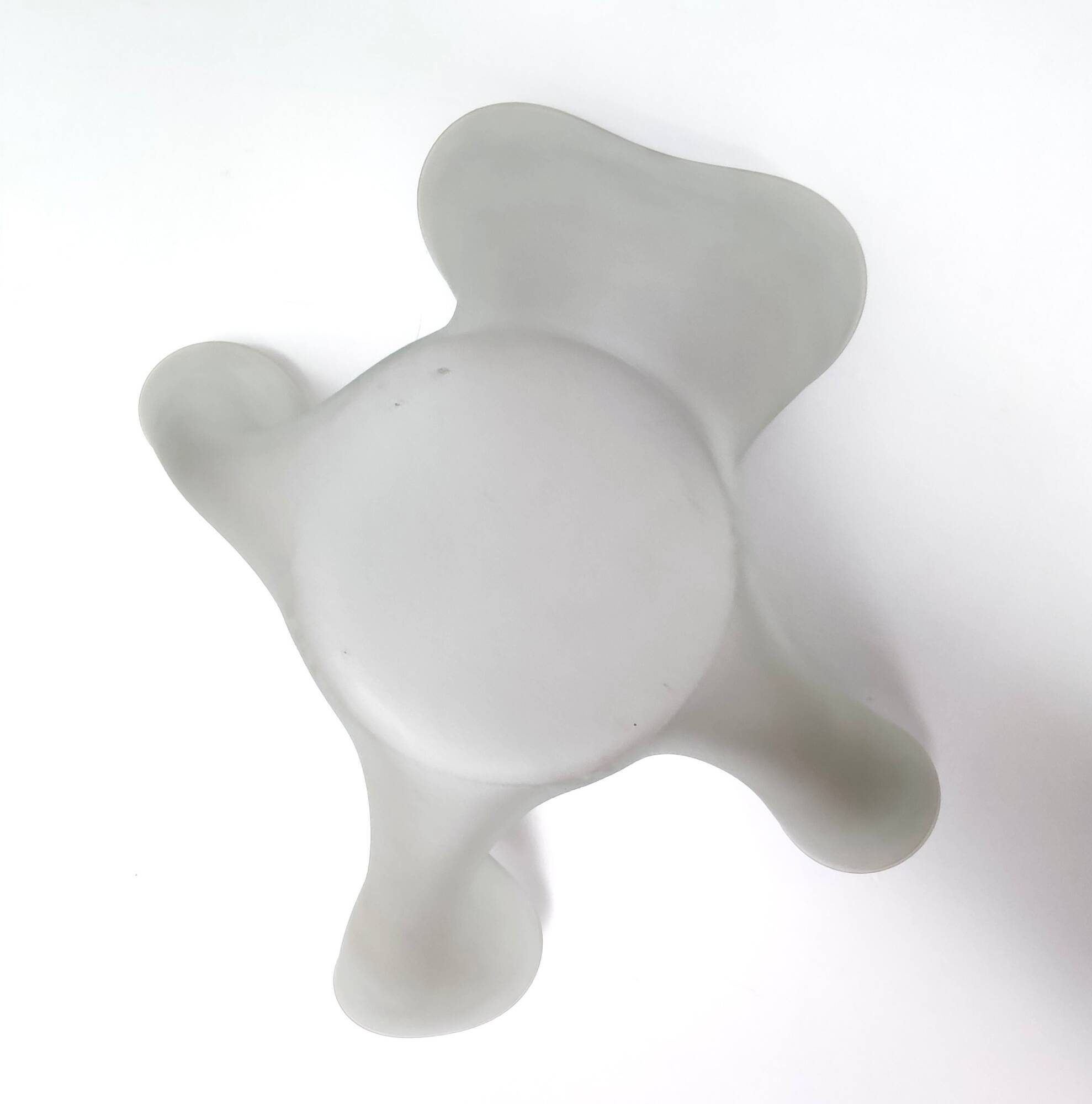 Transparent Etched Glass Vase "Cartoccio" by Pietro Chiesa for Fontana Arte