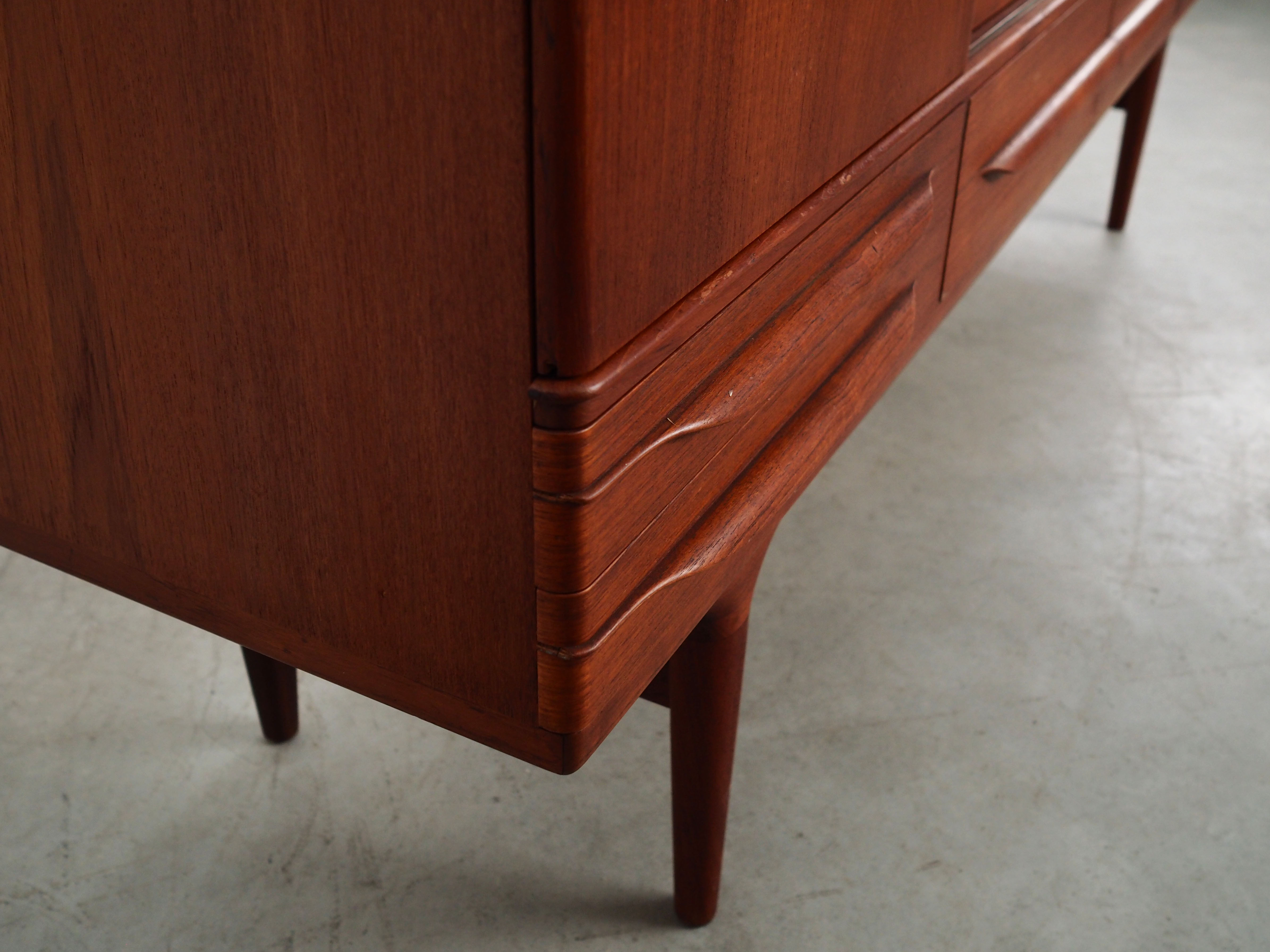 Teak highboard, Danish design, 1960s, designer: Johannes Andersen