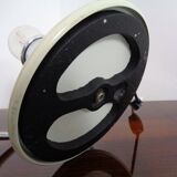 Italian Glass & Chromed Steel Table Lamp, 1960s