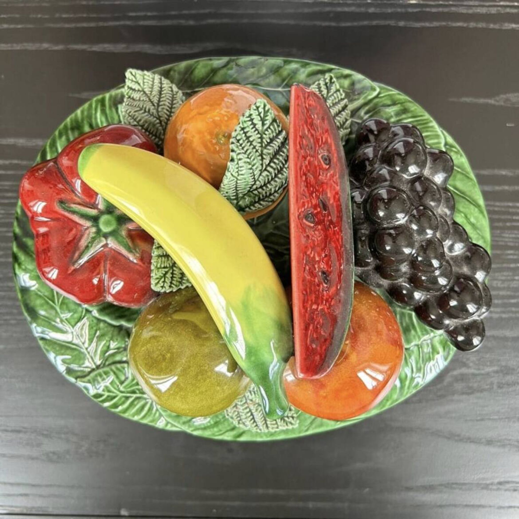 Fruit terrine in a fruit coulis