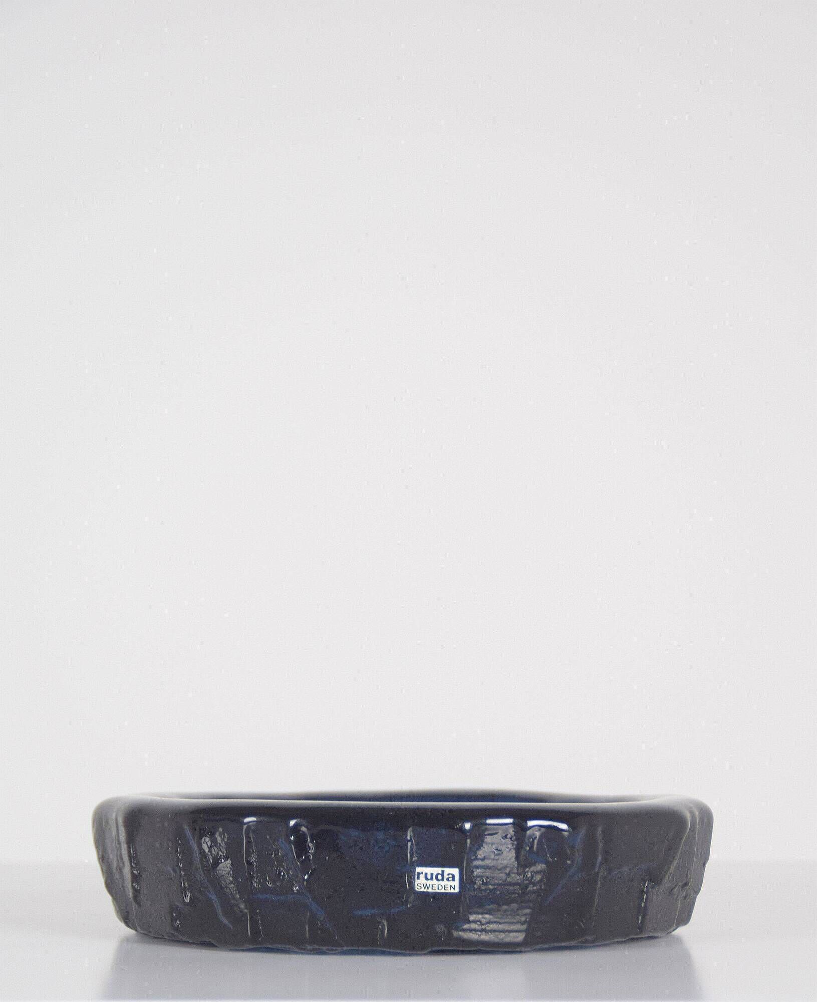 Swedish Cobolt bowl by Göte Augustsson for Ruda Glasbruk, 1960s