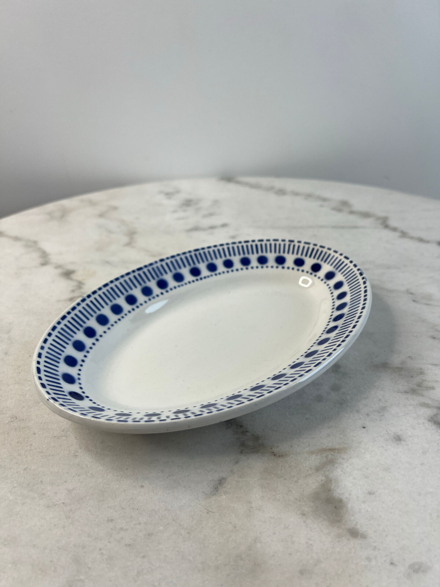 Plat ovale Sarreguemines collection Béatrice