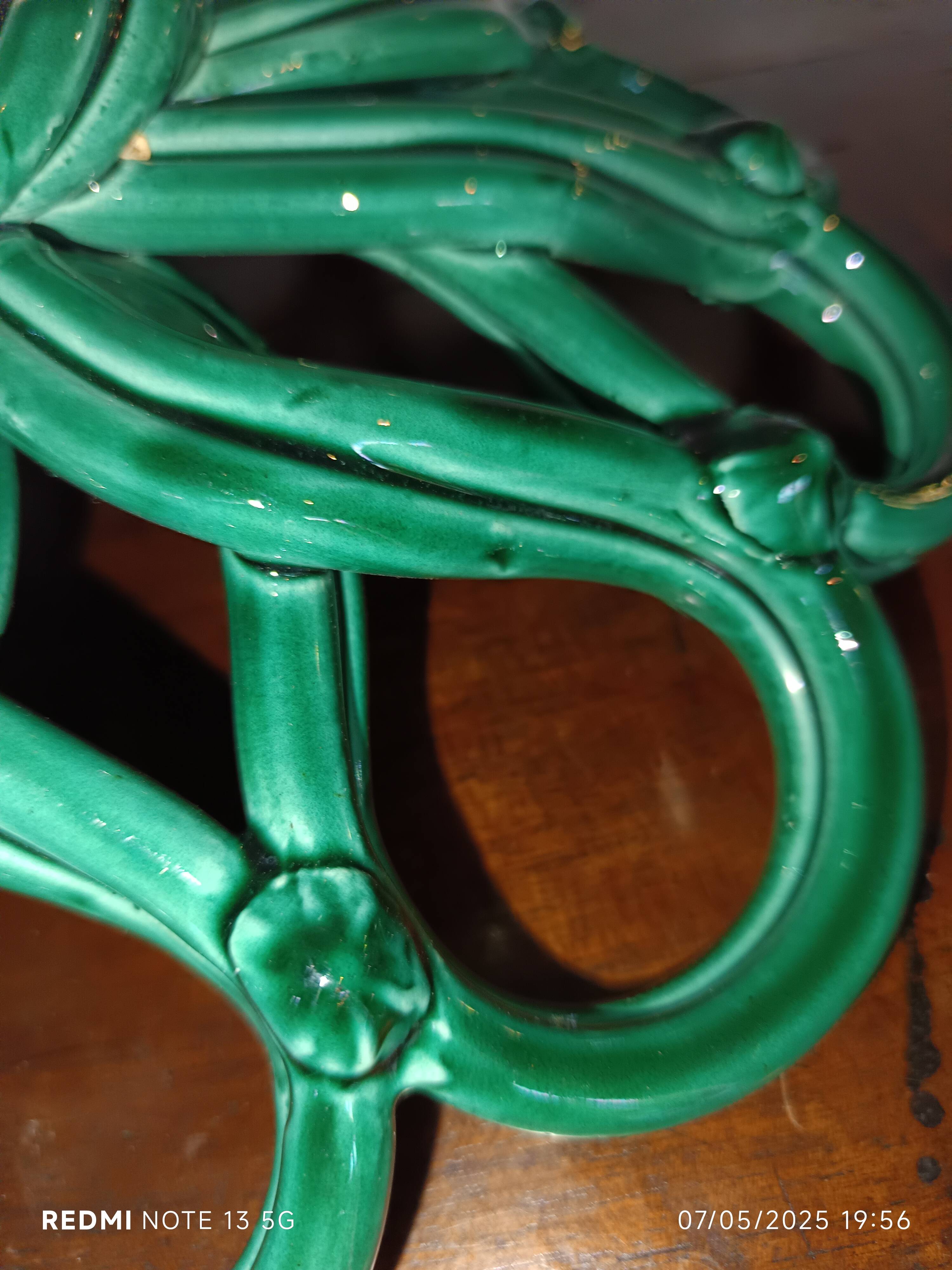 Vallauris woven ceramic fruit bowl