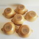 Set of 6 ear bowls in gres cnp gres village France vintage old