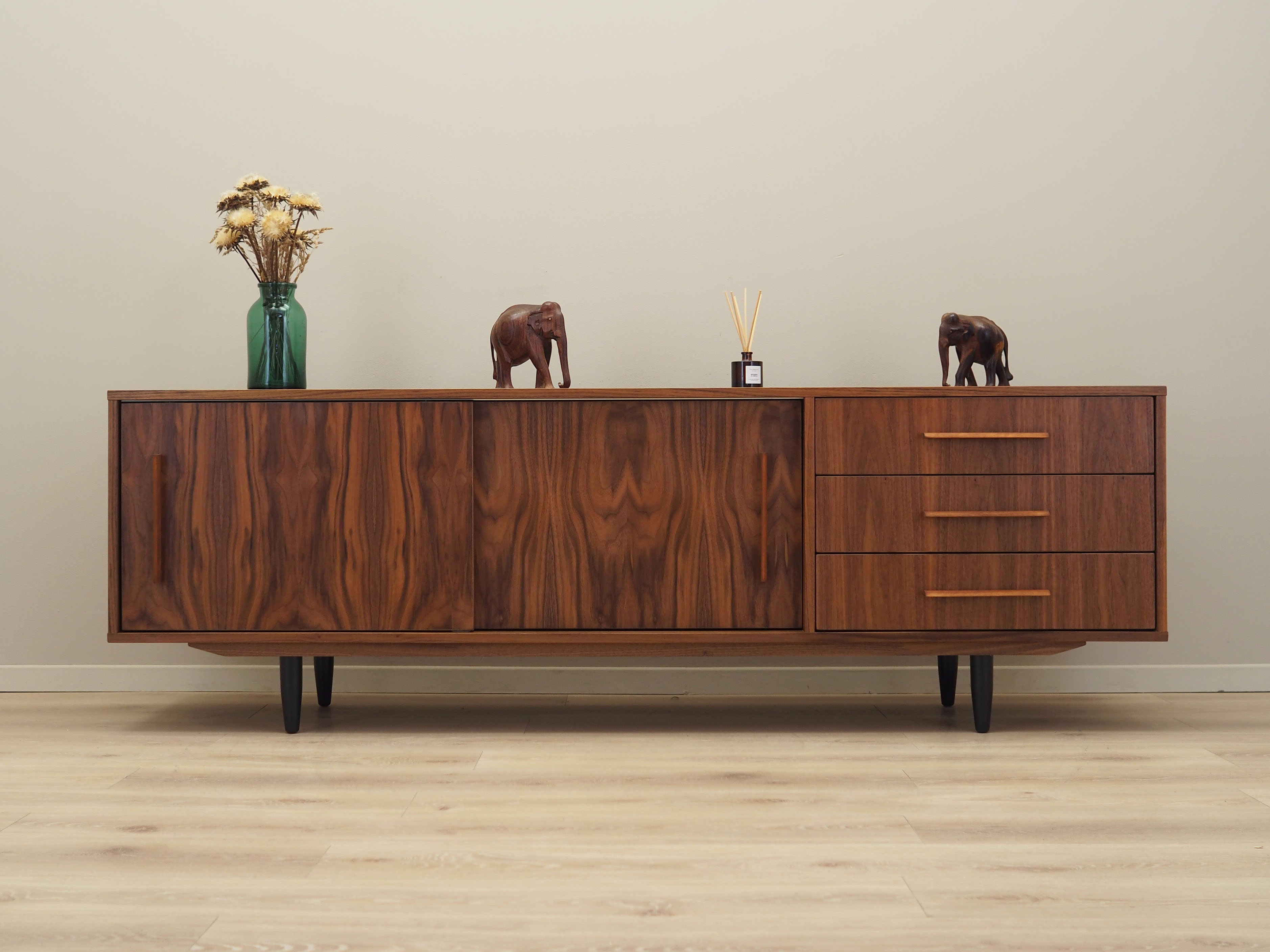 Walnut sideboard, Danish design, 1990s, production: Denmark