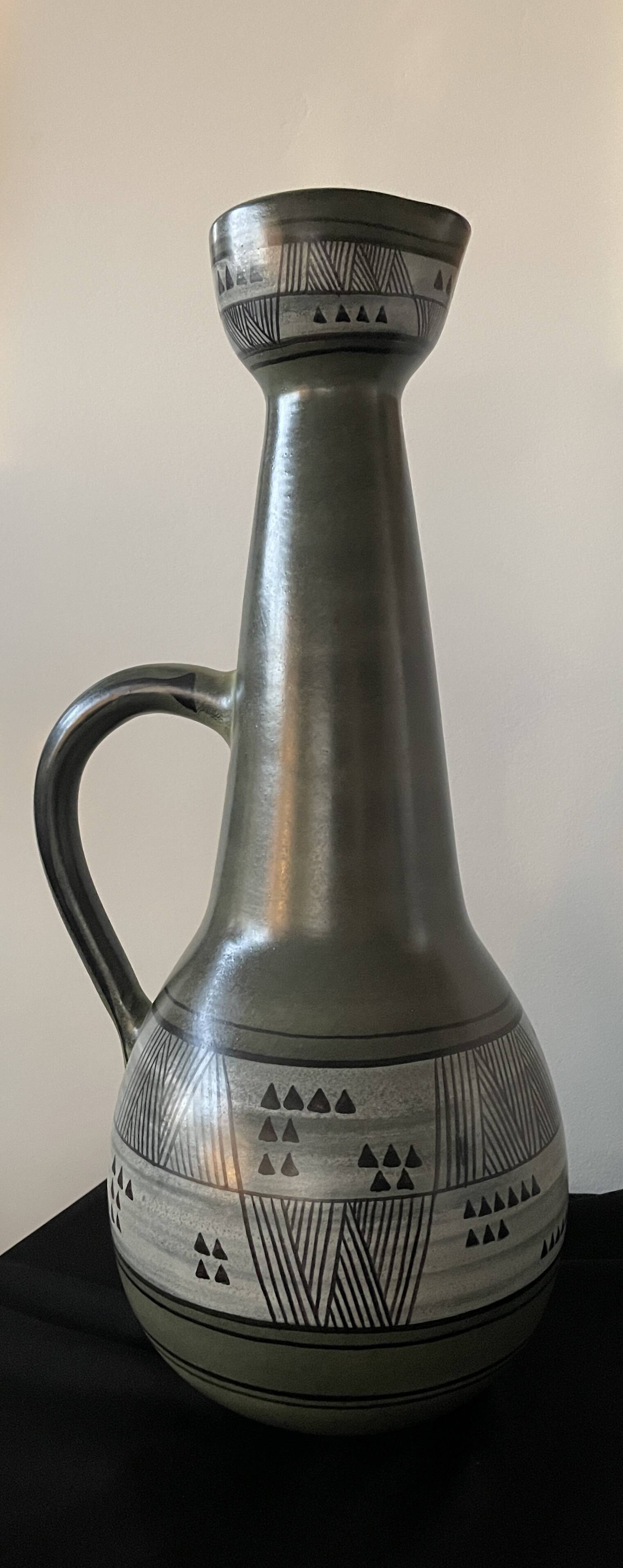 Large Fernand Elchinger vase 48.5 cm