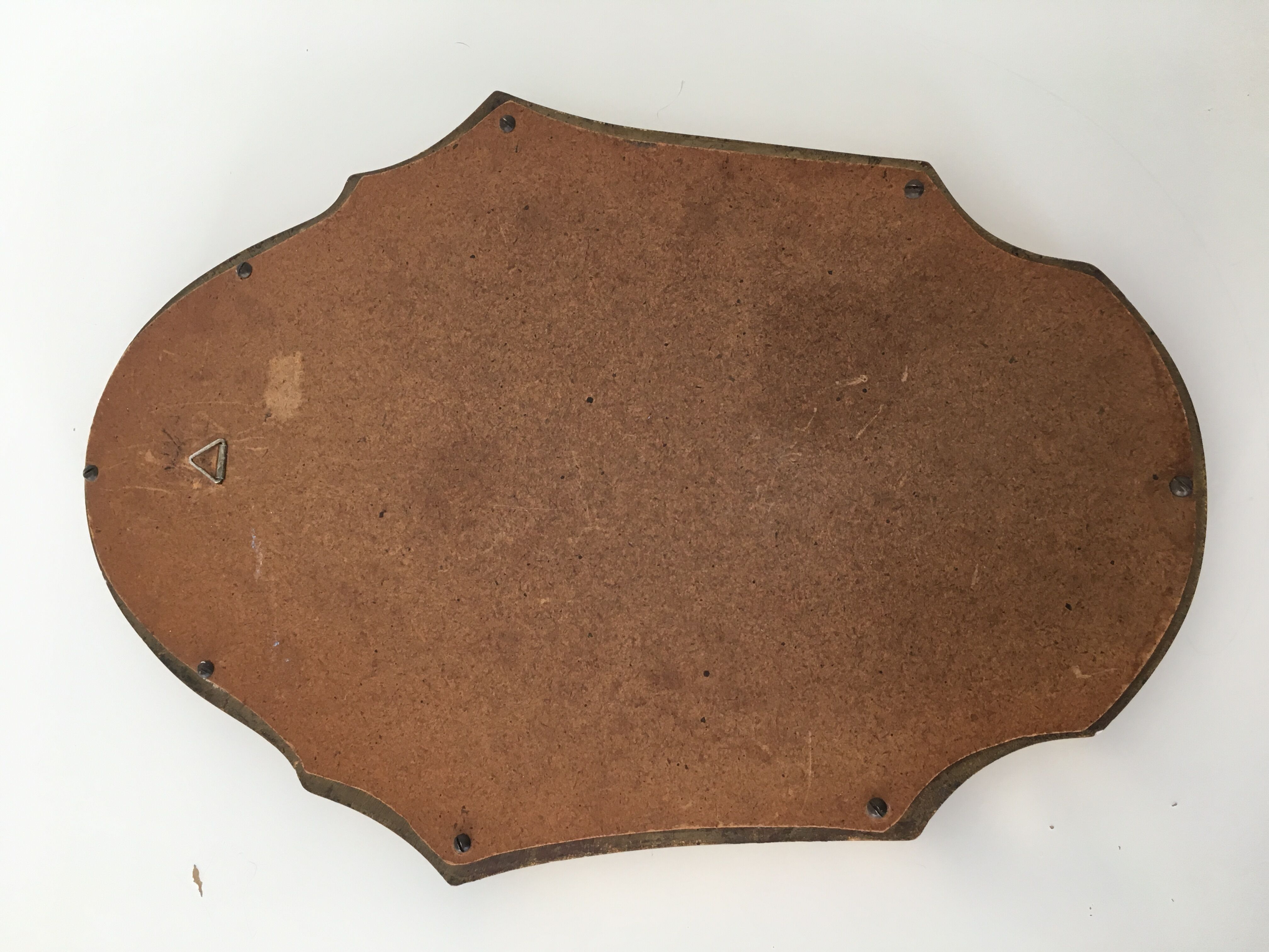Louis XV-style gilded wood mirror - 22x33cm