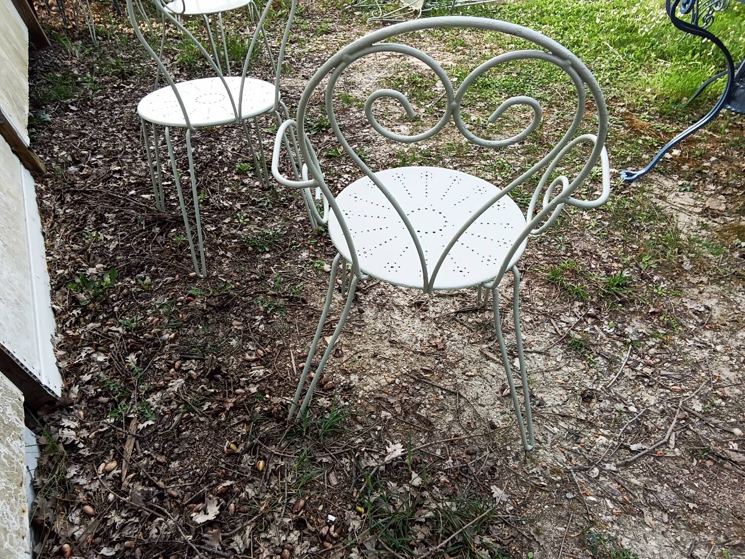 Green garden furniture