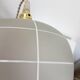 1950s frosted glass pendant light
