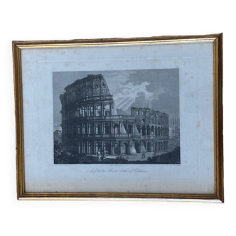 Lithograph of the Colosseum Rome 1832