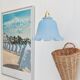 Baladeuse vintage bleue pastel