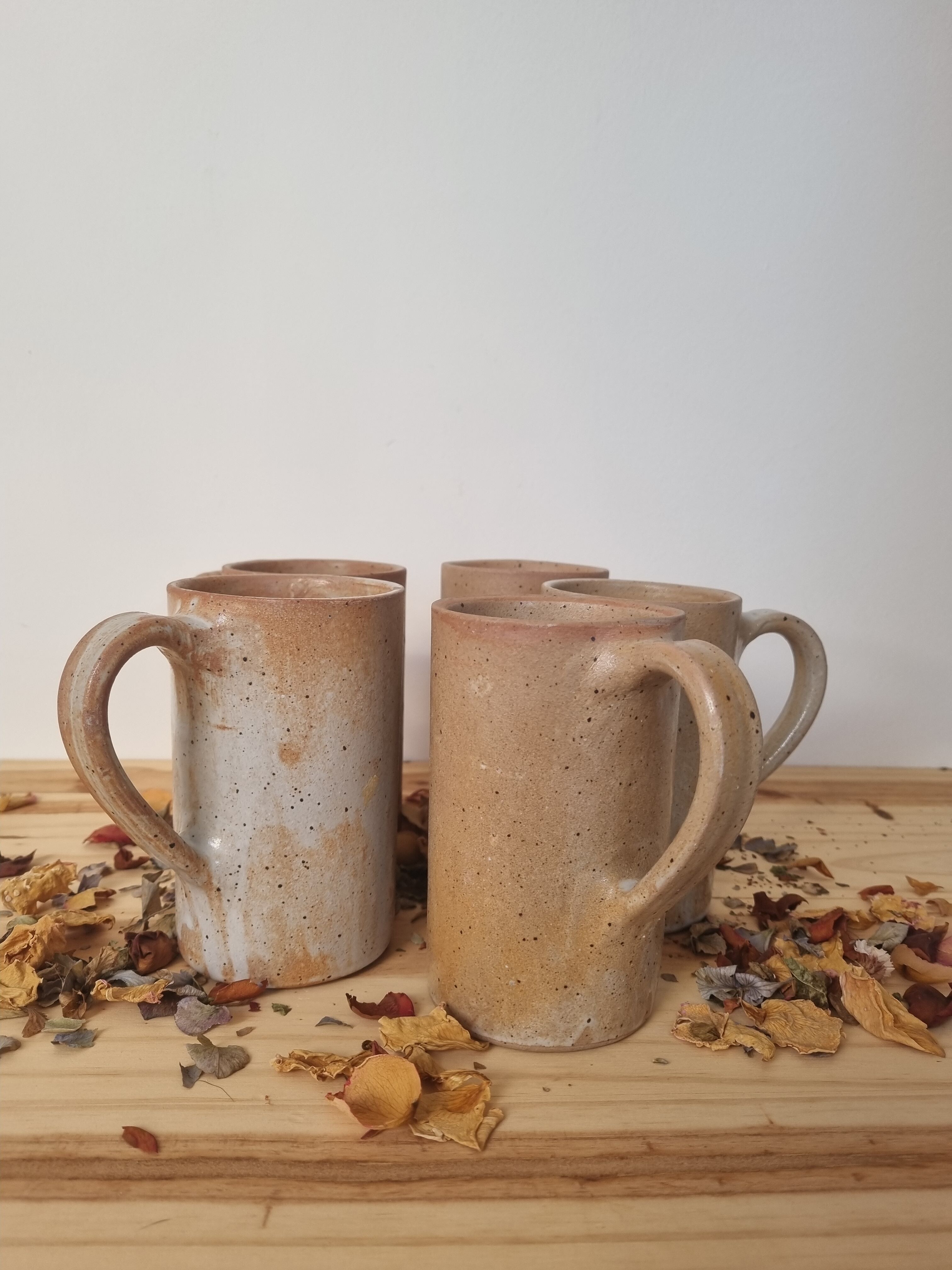 Mugs mugs mugs in vintage stoneware