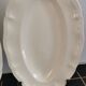 2 oval raviers Sarreguemines solid ivory color
